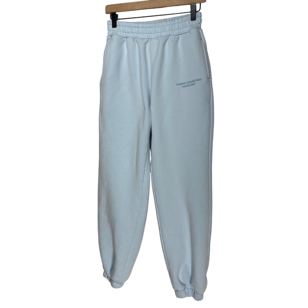 Comfrt Collection Pastel Edit‎ Light Blue Thick Soft Sweatpants Size Small EUC